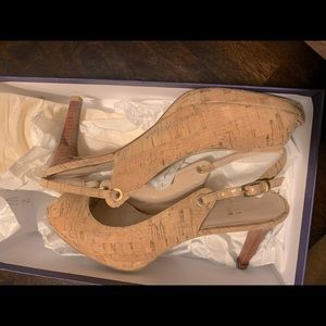 Stuart Weitzman, 8M, cork sandals